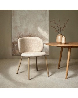 KRZESŁO NANNA BOUCLE BEŻOWE