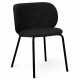 KRZESŁO NANNA BOUCLE CZARNE