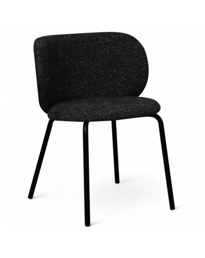 KRZESŁO NANNA BOUCLE CZARNE