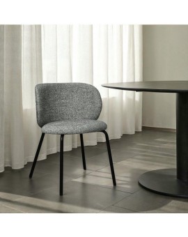 KRZESŁO NANNA BOUCLE SZARE