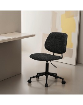 KRZESŁO BIUROWE ALTO BOUCLE CZARNE