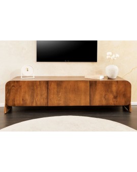 SZAFKA RTV BRASIL 160X38 CM MANGO BRĄZOWE