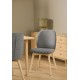KRZESŁO CINDY SZARE