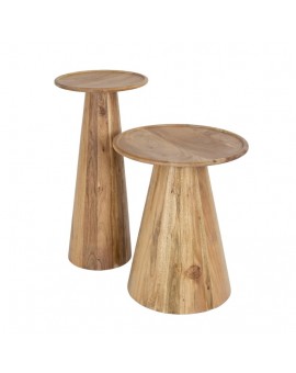 ZESTAW STOLIKÓW KAWOWYCH ASLI AKACJA - 2SZT.