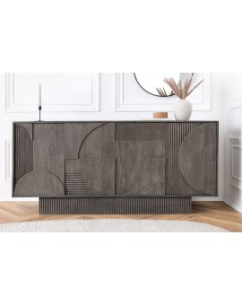 KOMODA ART DECO II 170X38 CM MANGO SZARE