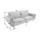 SOFA ROZKŁADANA DIVANI JASNONIEBIESKA 215 CM
