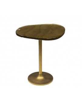 STOLIK KAWOWY 53X42 CM KIKO ZŁOTY