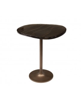 STOLIK KAWOWY 50X42 CM KIKO MIEDZIANY