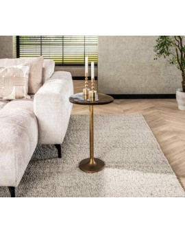 STOLIK KAWOWY 38X33 CM KIKO ZŁOTY