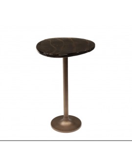 STOLIK KAWOWY 38X33 CM KIKO MIEDZIANY