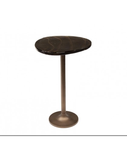 STOLIK KAWOWY 38X33 CM KIKO MIEDZIANY