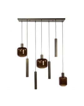 LAMPA WISZĄCA HOLY II SZKŁO BRĄZOWE