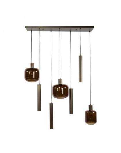 LAMPA WISZĄCA HOLY II SZKŁO BRĄZOWE