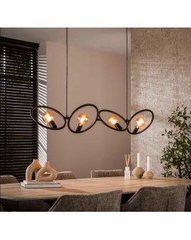 LAMPA WISZĄCA MOENA METALOWA ANTYCZNA CZERŃ