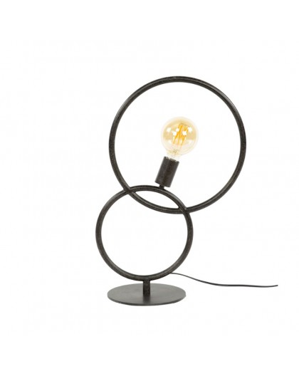 LAMPA STOŁOWA MOENA METALOWA ANTYCZNA CZERŃ