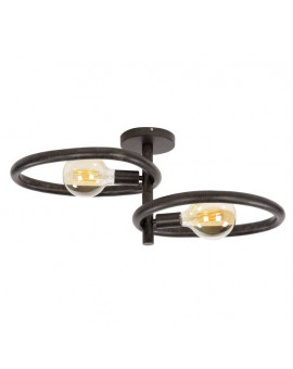 LAMPA SUFITOWA BERNA METALOWA ANTYCZNA CZERŃ