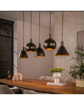 LAMPA WISZĄCA AFRA METALOWA BRĄZOWA