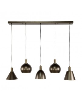 LAMPA WISZĄCA AFRA METALOWA BRĄZOWA