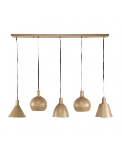 LAMPA WISZĄCA AFRA METALOWA BEŻOWA