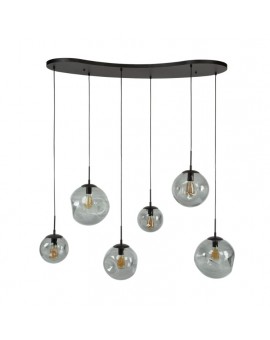 LAMPA WISZĄCA NOTTE SZKŁO CZARNE