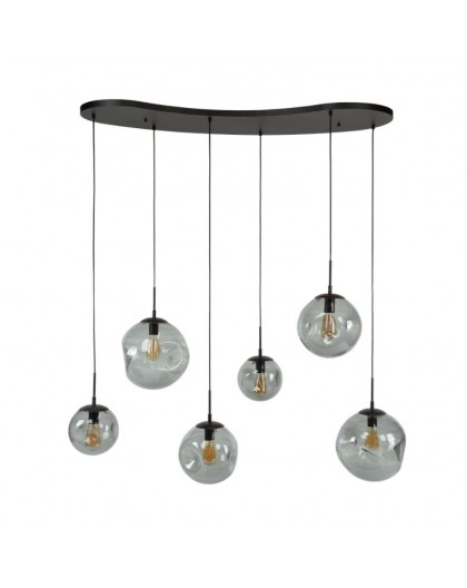 LAMPA WISZĄCA NOTTE SZKŁO CZARNE