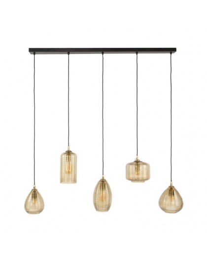 LAMPA WISZĄCA OPPO SZKŁO BRĄZOWE