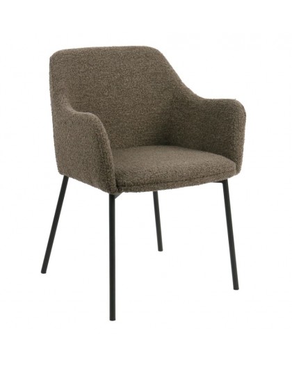 KRZESŁO MELILLA BRĄZOWE BOUCLE