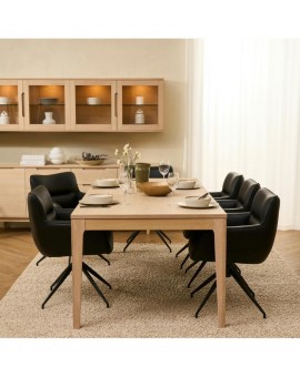 ST&Oacute;Ł KERTEMINDE 200-300X100CM DĄB BIELONY