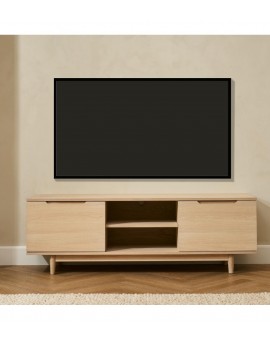 SZAFKA RTV KERTEMINDE 160X45CM DĄB BIELONY