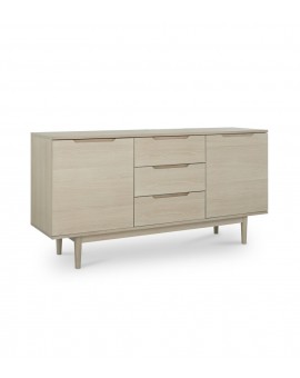 KOMODA KERTEMINDE 160X45CM DĄB BIELONY