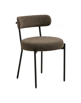 KRZESŁO BADALONA BRĄZOWE BOUCLE