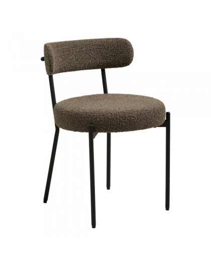 KRZESŁO BADALONA BRĄZOWE BOUCLE