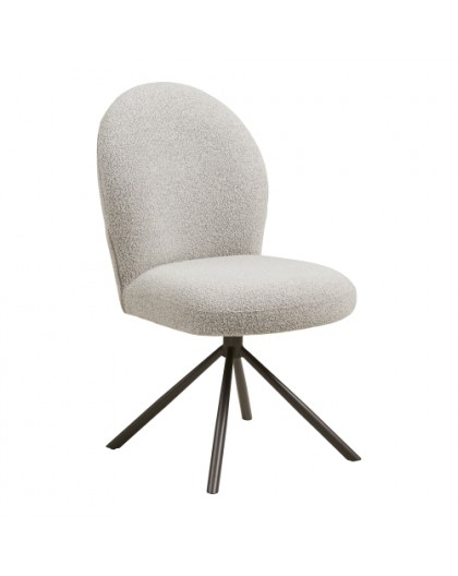 KRZESŁO OBROTOWE LANA II SZARE BOUCLE