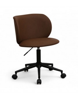 KRZESŁO BIUROWE BOBO CIEMNOBRĄZOWE