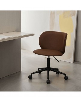 KRZESŁO BIUROWE BOBO CIEMNOBRĄZOWE