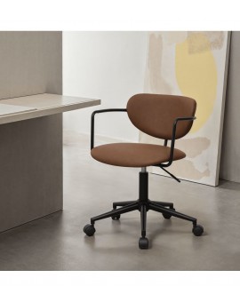 KRZESŁO BIUROWE LIDO CIEMNOBRĄZOWE