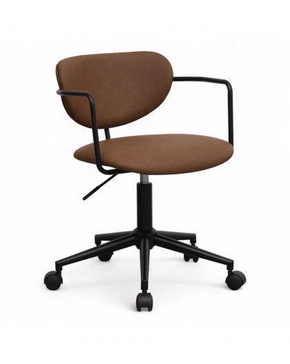 KRZESŁO BIUROWE LIDO CIEMNOBRĄZOWE