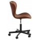 KRZESŁO OBROTOWE BATILDA BRĄZOWE EKOSKÓRA