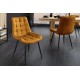 ZESTAW KRZESEŁ ROADSTAR MUSZTARDOWY WELUR - 4SZT