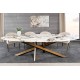 STÓŁ SCULPTURE 280X130 CM CERAMICZNY BIAŁY