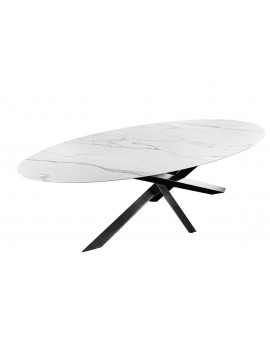 STÓŁ SCULPTURE II 280X130 CM CERAMICZNY BIAŁY