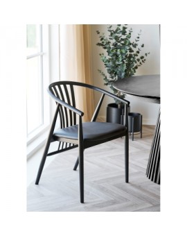 KRZESŁO AGUSTIN CZARNE