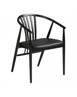 KRZESŁO AGUSTIN CZARNE