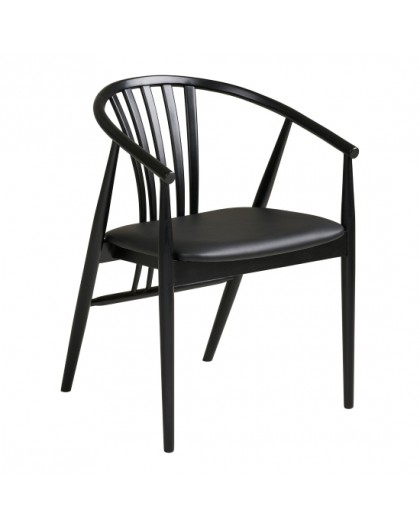 KRZESŁO AGUSTIN CZARNE