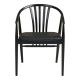 KRZESŁO AGUSTIN CZARNE