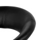HOKER PLUMP CZARNY EKOSKÓRA 100 CM