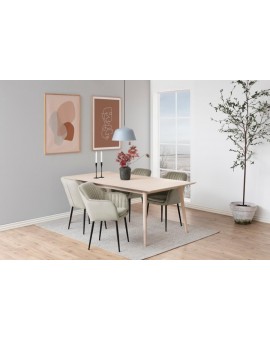 KRZESŁO EMILIA BEŻOWE WELUR