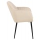 KRZESŁO EMILIA BEŻOWE WELUR