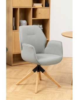 FOTEL OBROTOWY AURA JASNOSZARY