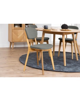 KRZESŁO MINSK DĘBOWE SZARE